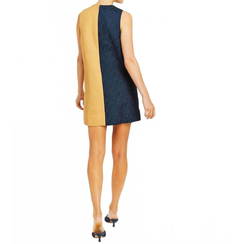 NEW MESTIZA NEW YORK etta dress in navy/tan - Picture 2 of 4